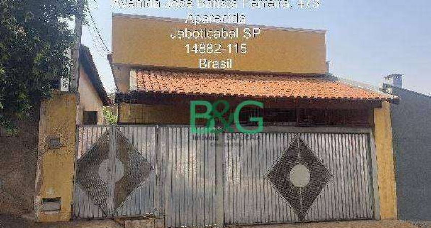 Casa com 2 dormitórios à venda, 118 m² por R$ 172.074,86 - Barreiro - Jaboticabal/SP