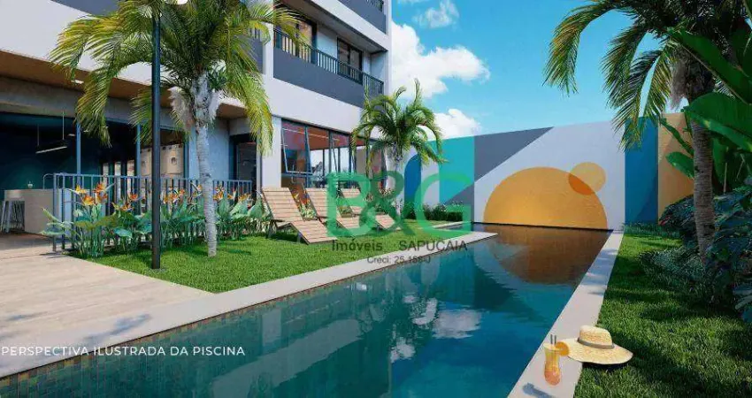 Apartamento com 2 dormitórios à venda, 36 m² por R$ 399.457,19 - Campo Belo - São Paulo/SP