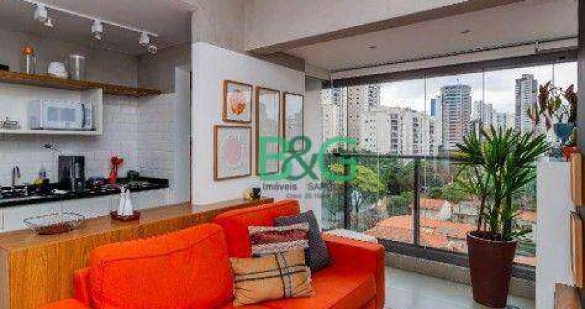 Apartamento com 1 dormitório à venda, 38 m² por R$ 749.000,00 - Campo Belo - São Paulo/SP