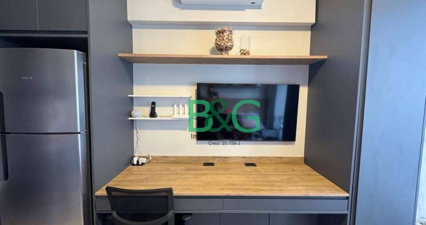 Apartamento com 1 dormitório para alugar, 27 m² por R$ 4.943,00/mês - Moema - São Paulo/SP