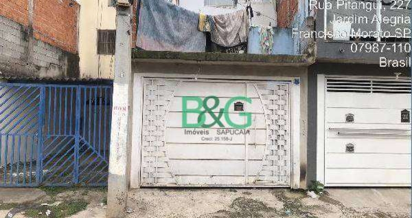 Casa com 2 dormitórios à venda, 55 m² por R$ 134.784,21 - Jardim Alegria - Francisco Morato/SP