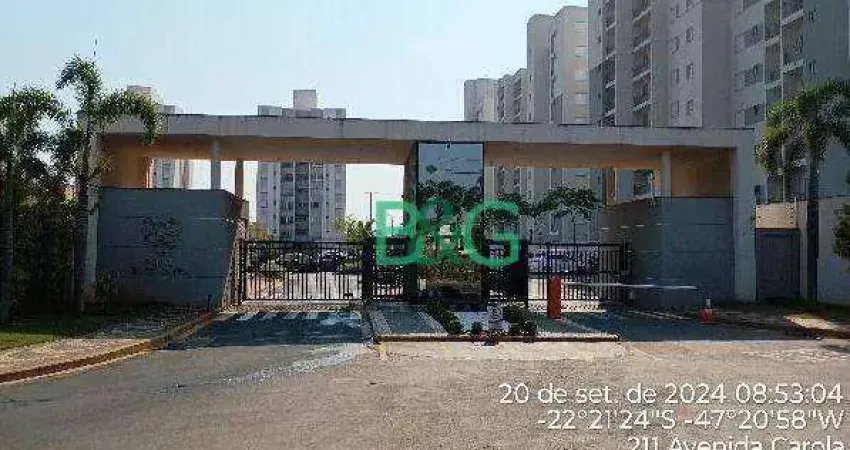 Apartamento com 2 dormitórios à venda, 47 m² por r$ 167.654,42 - sítios de recreio independência - araras/sp