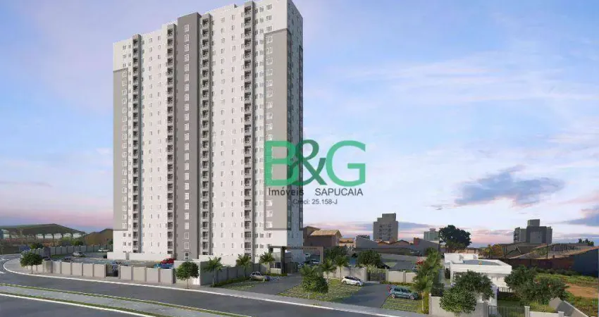 Apartamento com 2 dormitórios à venda, 39 m² por R$ 330.650,10 - Parque dos Ipês - São José dos Campos/SP