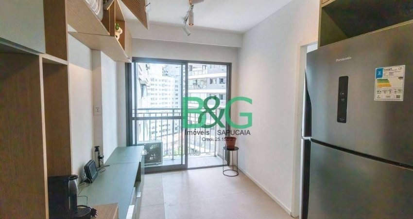 Apartamento com 1 dormitório para alugar, 27 m² por R$ 4.094/mês - Santo Amaro - São Paulo/SP