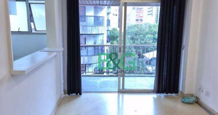 Apartamento com 1 dormitório para alugar, 45 m² por R$ 3.962,00/mês - Moema Índios - São Paulo/SP