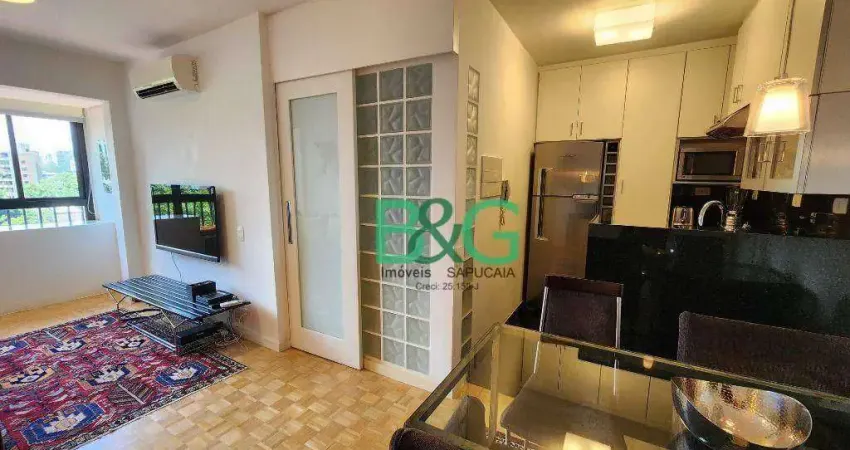 Apartamento com 1 dormitório para alugar, 38 m² por R$ 6.850,00/mês - Itaim Bibi - São Paulo/SP