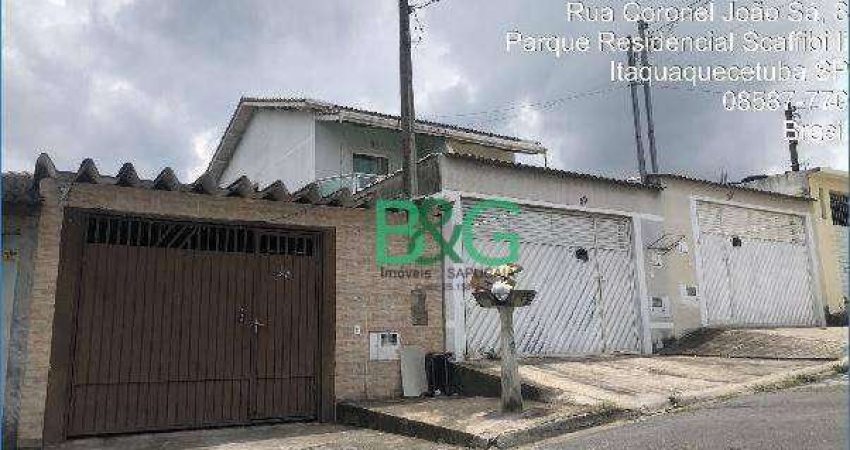 Casa com 2 dormitórios à venda, 76 m² por R$ 172.074,86 - Parque Residencial Scaffid - Itaquaquecetuba/SP