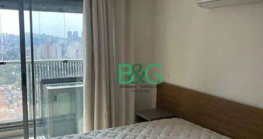 Apartamento com 1 dormitório para alugar, 25 m² por R$ 3.500,00/mês - Santo Amaro - São Paulo/SP