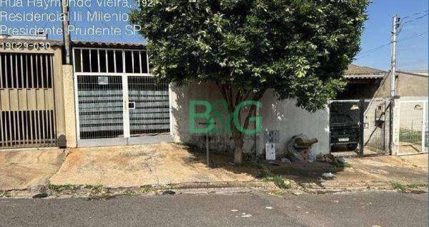 Casa com 2 dormitórios à venda, 70 m² por R$ 87.819 - Residencial III Milênio - Presidente Prudente/SP