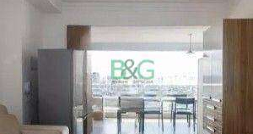 Apartamento com 1 dormitório à venda, 52 m² por R$ 859.000 - Brooklin - São Paulo/SP