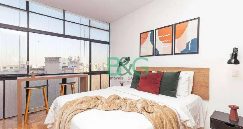 Apartamento com 1 dormitório para alugar, 30 m² por R$ 2.852/mês - Centro Histórico de São Paulo - São Paulo/SP