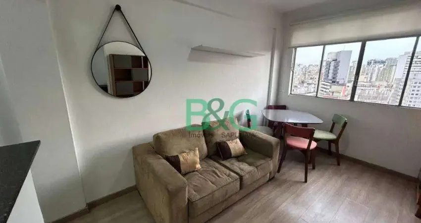 Apartamento com 1 dormitório, 45 m² - venda por R$ 303.000 ou aluguel por R$ 2.915/mês - Centro - São Paulo/SP