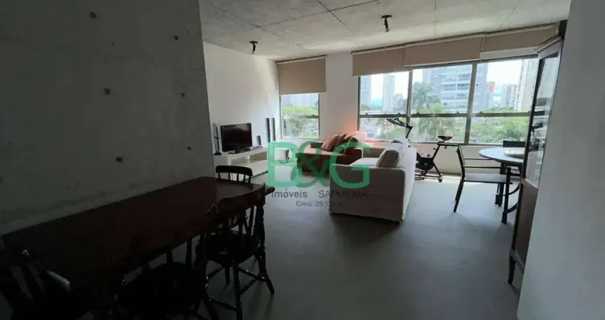 Apartamento com 1 dormitório, 75 m² - venda por R$ 1.500.000 ou aluguel por R$ 6.750/mês - Campo Belo - São Paulo/SP