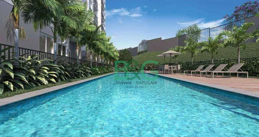 Apartamento com 2 dormitórios à venda, 37 m² por R$ 297.704,00 - Vila Butantã - São Paulo/SP