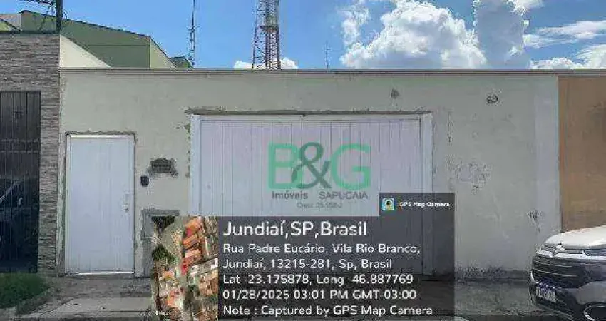 Casa com 2 dormitórios à venda, 188 m² por R$ 507.851,04 - Vila Rio Branco - Jundiaí/SP