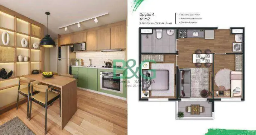 Apartamento com 2 dormitórios à venda, 41 m² por R$ 349.900 - Vila Independência - São Paulo/SP
