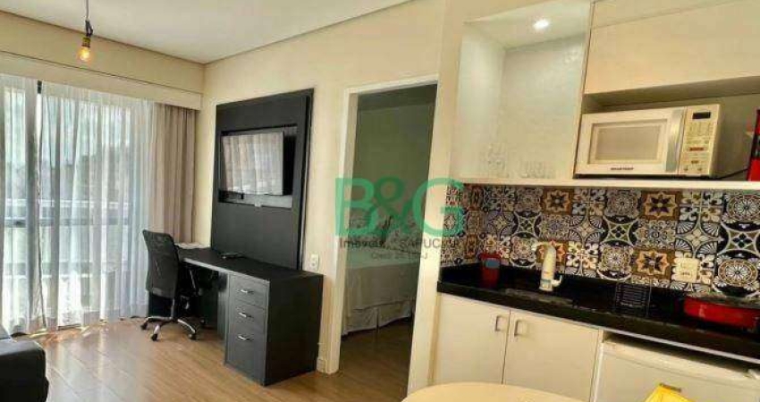 Apartamento com 1 dormitório para alugar, 37 m² por R$ 5.200,00/mês - Moema - São Paulo/SP