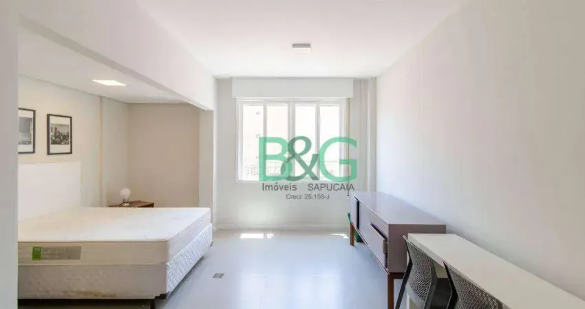Studio com 1 dormitório para alugar, 30 m² por R$ 2.607,70/mês - Vila Buarque - São Paulo/SP