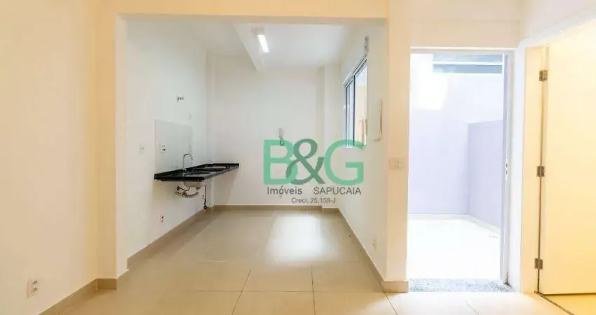 Studio com 1 dormitório para alugar, 22 m² por R$ 1.510,83/mês - Brás - São Paulo/SP