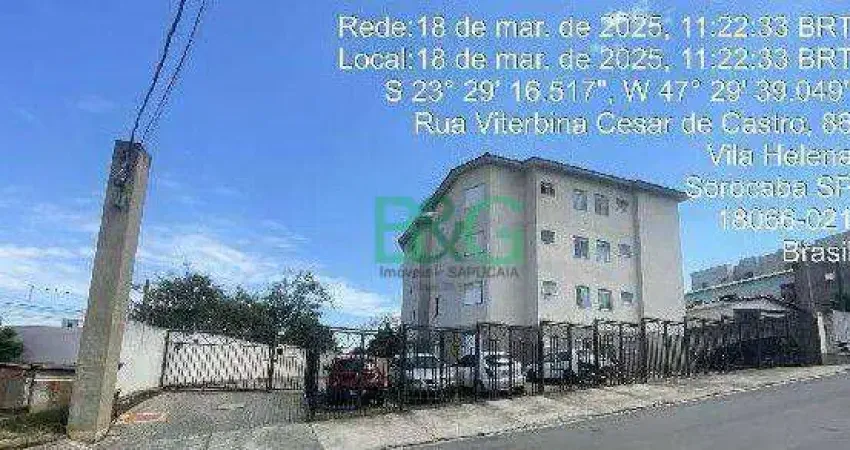 Apartamento com 2 dormitórios à venda, 49 m² por R$ 121.656,84 - Terra Vermelha - Sorocaba/SP