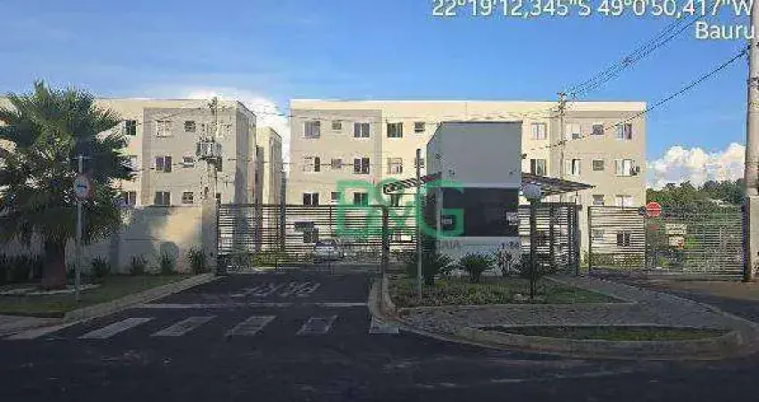 Apartamento com 2 dormitórios à venda, 39 m² por R$ 122.503 - Jardim Country Club - Bauru/SP