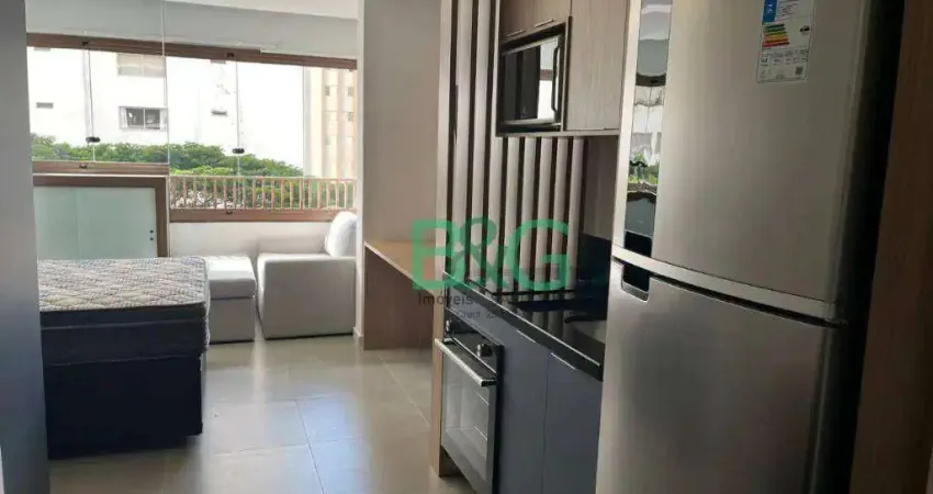 Studio com 1 dormitório, 25 m² - venda por R$ 600.000,00 ou aluguel por R$ 6.200,00/mês - Campo Belo - São Paulo/SP