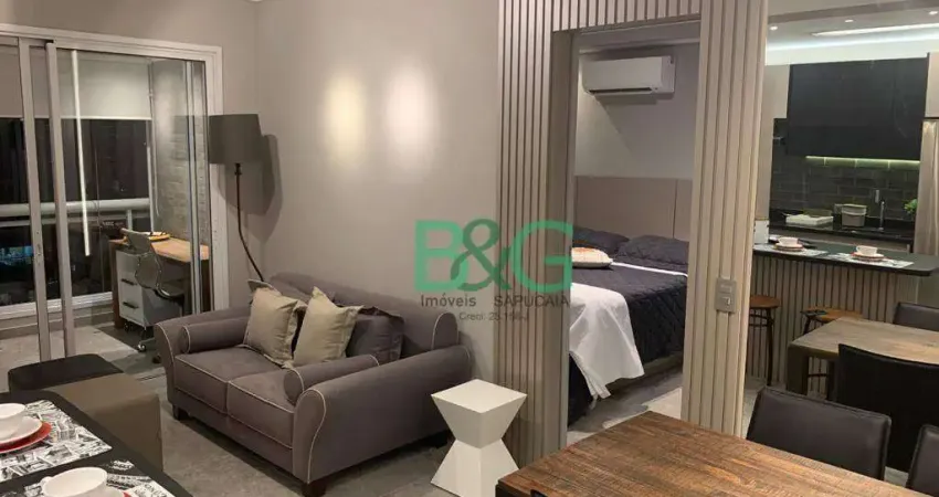 Apartamento com 1 dormitório para alugar, 55 m² por R$ 10.000/mês - Brooklin - São Paulo/SP