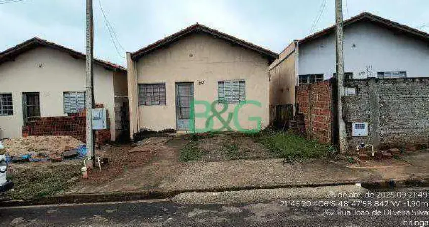 Casa com 2 dormitórios à venda, 39 m² por R$ 113.298 - Residencial Santo Expedito - Ibitinga/SP