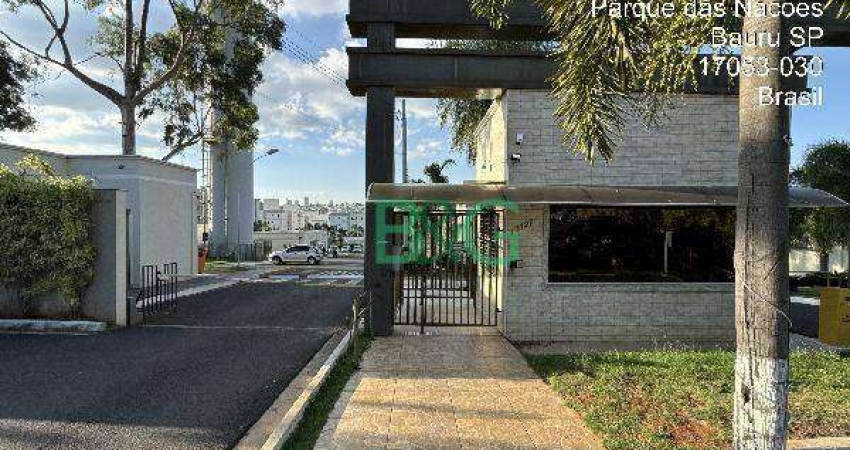 Apartamento com 2 dormitórios à venda, 41 m² por R$ 112.298 - Residencial Tivoli - Bauru/SP