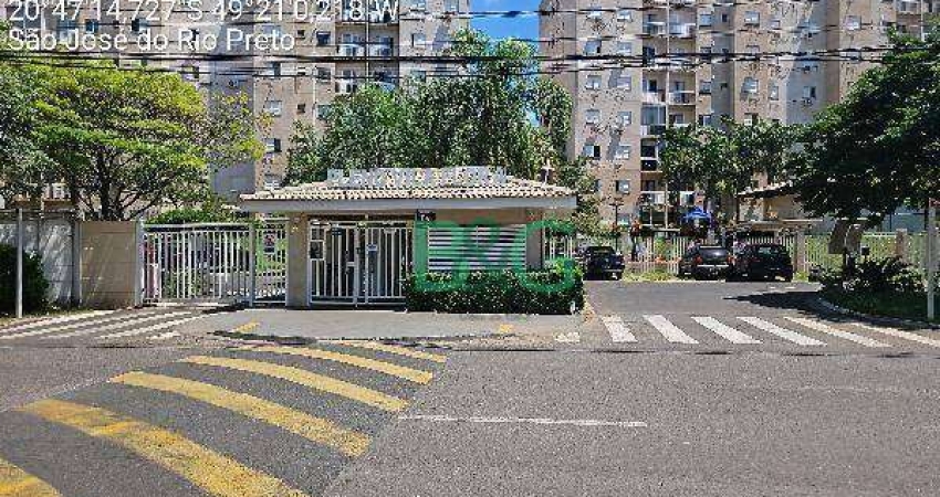 Apartamento com 2 dormitórios à venda, 48 m² por R$ 203.501 - Residencial Santa Filomena - São José do Rio Preto/SP