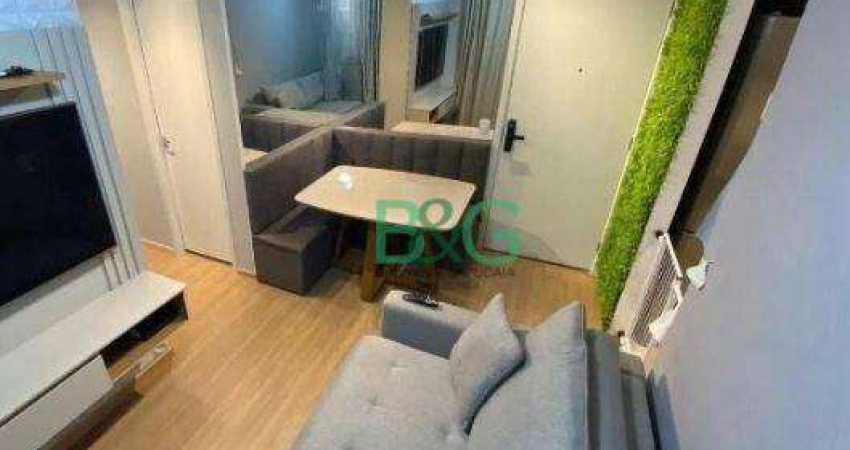 Apartamento com 2 dormitórios à venda, 39 m² por R$ 330.000 - Brás - São Paulo/SP