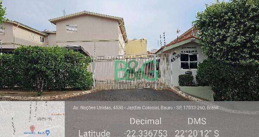 Apartamento com 2 dormitórios à venda, 72 m² por R$ 176.182 - Núcleo Residencial Presidente Geisel - Bauru/SP