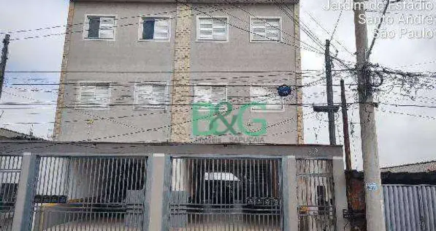 Casa com 2 dormitórios à venda, 37 m² por R$ 203.963 - Jardim do Estádio - Santo André/SP