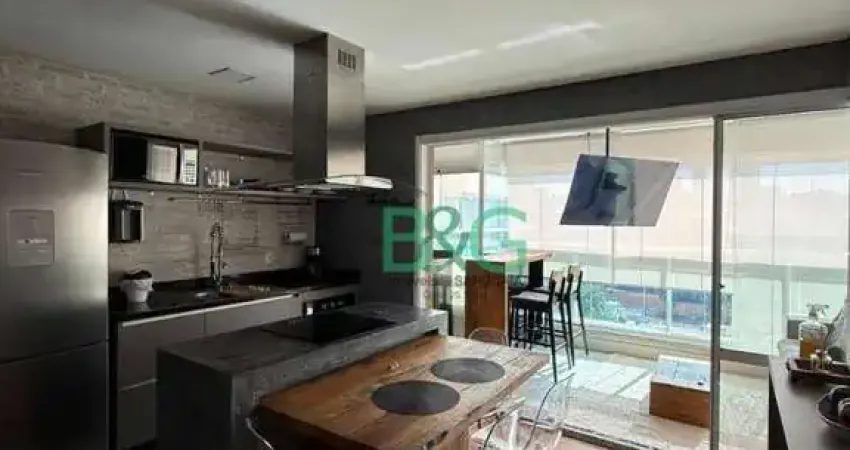 Apartamento com 1 dormitório à venda, 43 m² por r$ 540.000 - campo belo - são paulo/sp