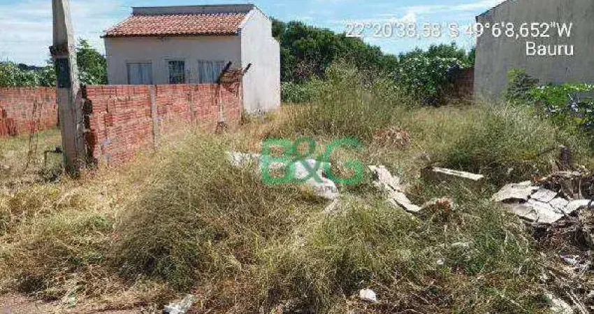 Terreno à venda, 220 m² por R$ 88.286 - Vila Paulista - Bauru/São Paulo