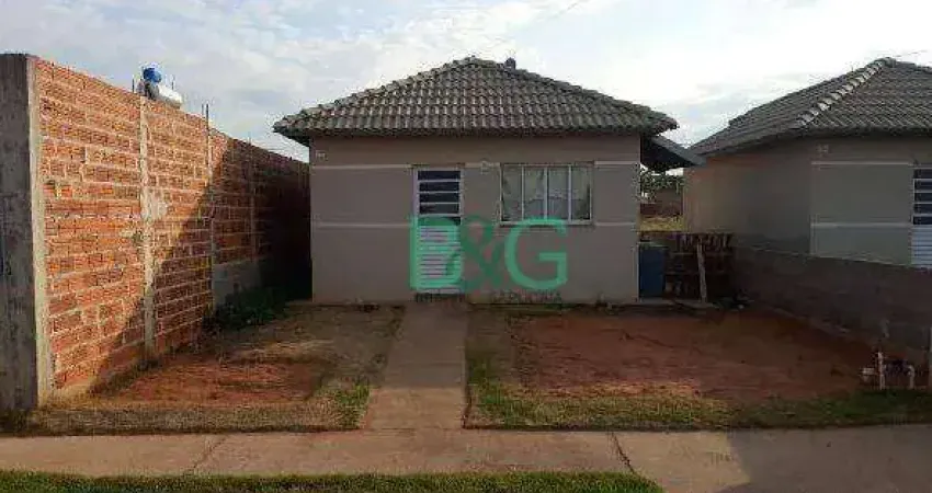 Casa com 2 dormitórios à venda, 44 m² por R$ 69.934 - Residencial Portal do Parque III - Birigüi/SP