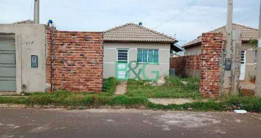 Casa com 2 dormitórios à venda, 44 m² por R$ 103.261 - Residencial Portal do Parque III - Birigüi/SP