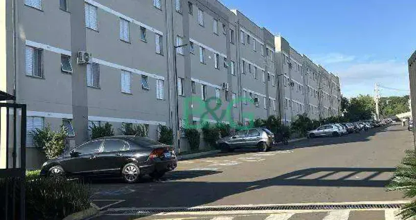 Apartamento com 2 dormitórios à venda, 45 m² por r$ 114.838,57 - jardim planalto - piracicaba/sp