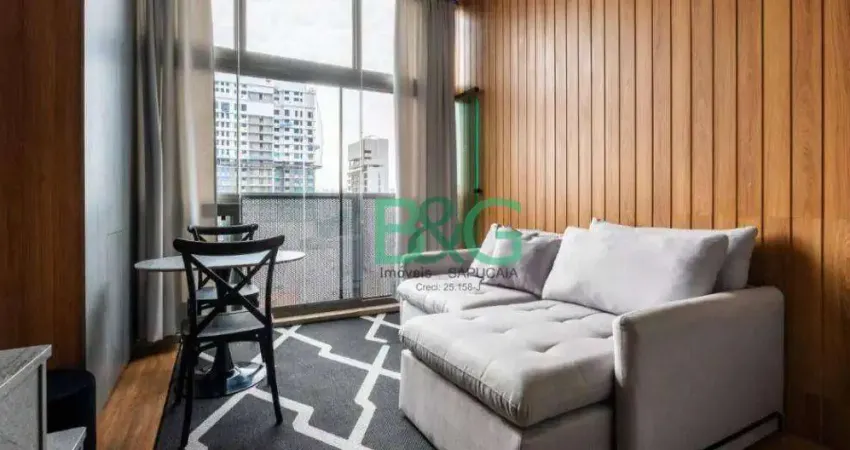 Apartamento com 1 dormitório à venda, 43 m² por r$ 890.000,00 - moema - são paulo/sp