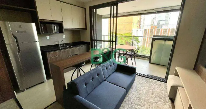 Apartamento com 1 dormitório à venda, 46 m² por r$ 839.000,00 - campo belo - são paulo/sp