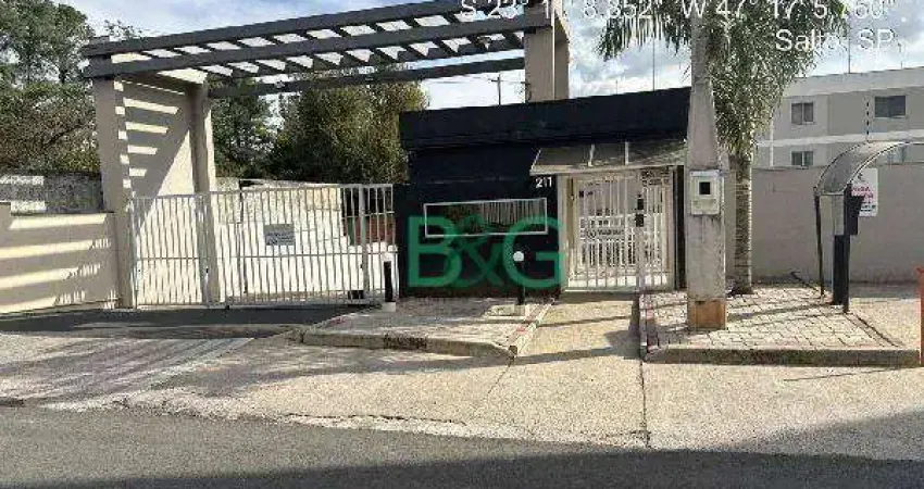 Apartamento com 2 dormitórios à venda, 44 m² por r$ 114.644,59 - jardim santa lúcia - salto/sp