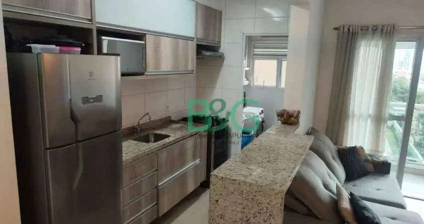 Apartamento com 1 dormitório à venda, 45 m² por r$ 550.000 - várzea da barra funda - são paulo/sp