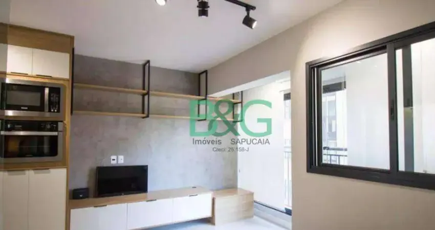 Studio com 1 dormitório à venda, 25 m² por r$ 424.000,00 - campo belo - são paulo/sp