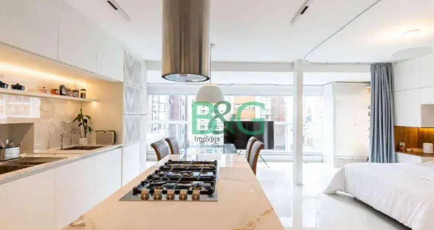 Apartamento com 1 dormitório à venda, 48 m² por r$ 1.100.000 - moema - são paulo/sp