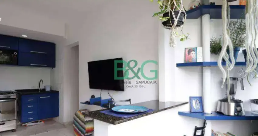 Apartamento com 1 dormitório à venda, 40 m² por r$ 259. - paraíso do morumbi - são paulo/sp