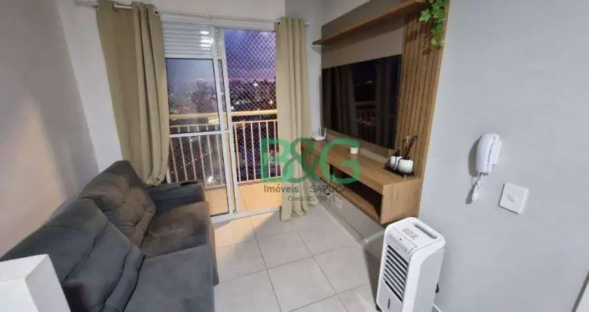 Apartamento com 1 dormitório, 29 m² - venda por r$ 260.000,00 ou aluguel por r$ 2.440,00/mês - belém - são paulo/sp