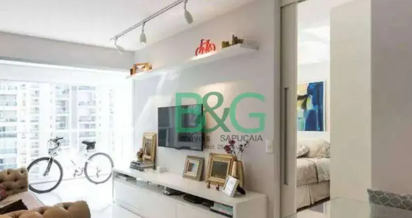 Apartamento com 1 dormitório à venda, 50 m² por r$ 779.000 - campo belo - são paulo/sp