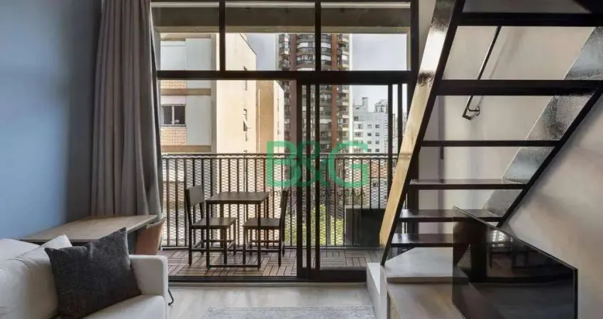 Apartamento com 1 dormitório, 33 m² - venda por r$ 613.600 ou aluguel por r$ 6.324/mês - pinheiros - são paulo/sp