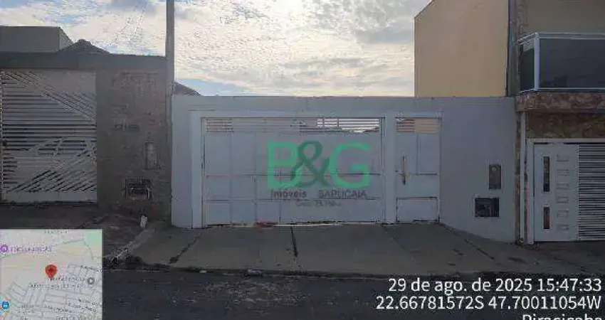 Casa com 1 dormitório à venda, 29 m² por r$ 115.517,17 - santa terezinha - piracicaba/sp