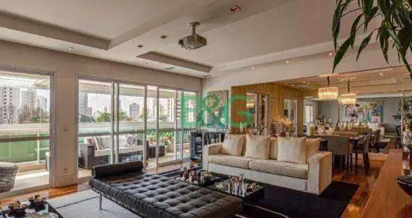 Apartamento com 4 dormitórios à venda, 245 m² por r$ 4.300.000,00 - brooklin - são paulo/sp